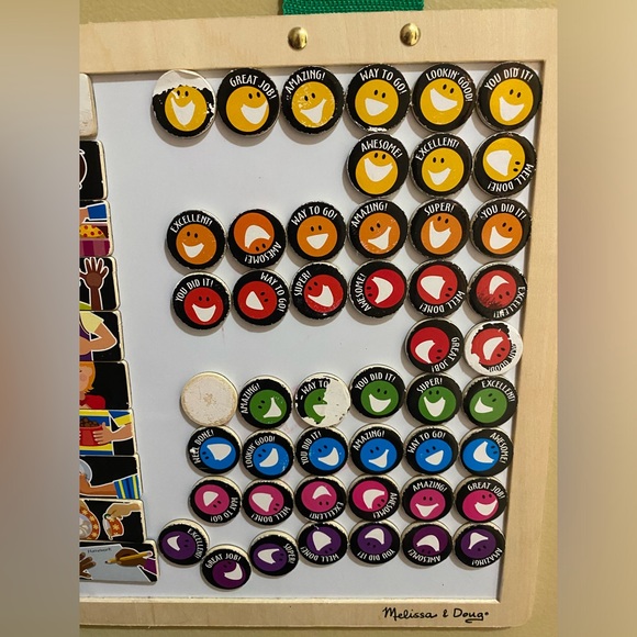 Melissa & Doug Deluxe Wooden Magnetic Responsibility Chart With Magnets - Picture 11 of 15